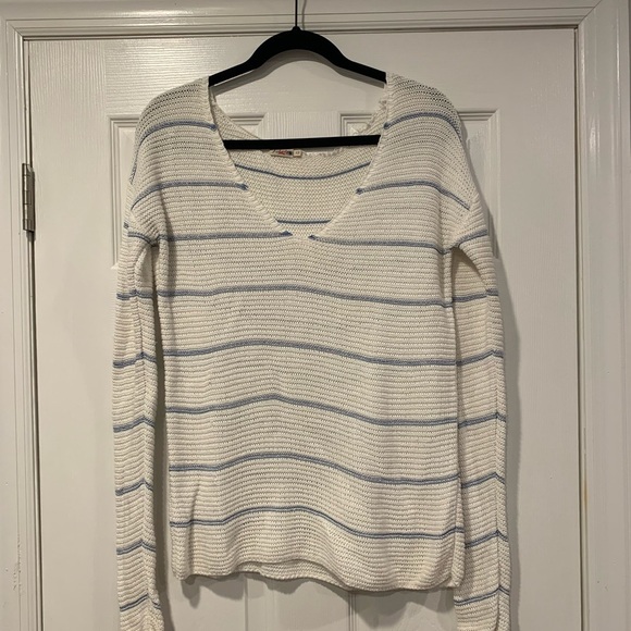 Faherty Open Knit Striped Sweater - Picture 1 of 4